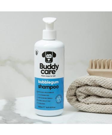 Chewing Gum Dog Shampoo - Deep Cleaning Aloe Vera & Pro-Vitamin B5 | BuddyCare 500ml - Sweet Fragrance for Fresh & Clean Pets - Buy Online on GoSupps.com