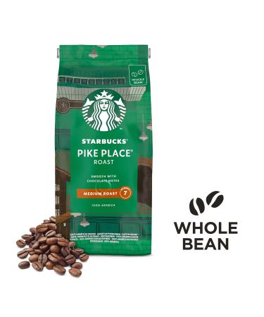 Buy STARBUCKS Pike Place Roast - Medium Whole Coffee Beans 450g (Pack of 4) | International Shipping Available - Buy Online on GoSupps.com