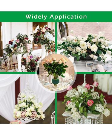 6 Pcs Round Floral Foam Blocks for Fresh & Artificial Flower Arrangements - Prashent Green Wet Dry Plant Foam - DIY Craft - 3.2 X 1.6 (6pcs) - Buy Online on GoSupps.com