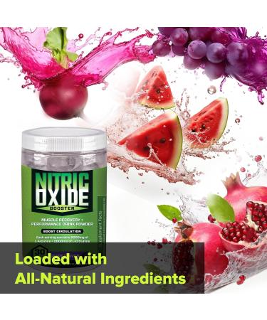 Nitric Oxide Booster - Stimulant-Free Pre-Workout Powder with L-Arginine & L-Citrulline | Boost Energy & Recovery | Grape Flavor - 30 Servings - Shop Now - Buy Online on GoSupps.com