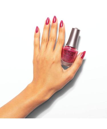Morgan Taylor High Voltage Metallic Pink Nail Lacquer .5 oz - Long Lasting Sparkle Polish - Buy Online on GoSupps.com