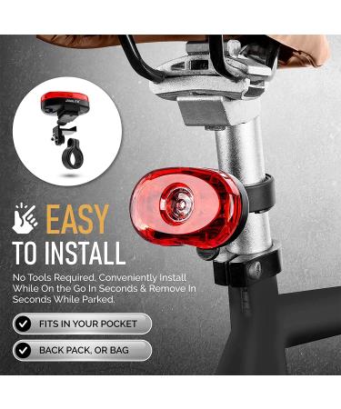 SAMLITE LED Bike Light Set: Bright Headlight for Kids & Adults, Free Tail Light, Water Resistant, Easy Install, Multiple Modes - Cycling Safety - Buy Online on GoSupps.com