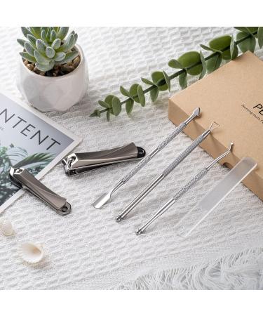 Nail Clipper Set Cuticle Trimmer with Pusher Nail Clipper Scraper 6-in-1 Professional Cuticle Remover Tools Set with Personal Care. - Buy Online on GoSupps.com