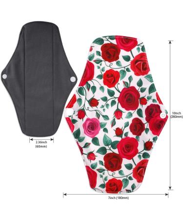 Reusable Menstrual Pads Set for Heavy Flow - Breathable Mesh Surface, Washable Overnight Cloth Pads with Wet Bag - Large Sanitary Pads with Wings for Women - Buy Online on GoSupps.com
