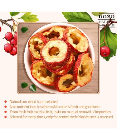 DOZO Dried Hawthorn Berries Slices 8.46oz - Premium Seedless Berry Tea Nature Herbal Sun-Dried Shanzha - Buy Online on GoSupps.com