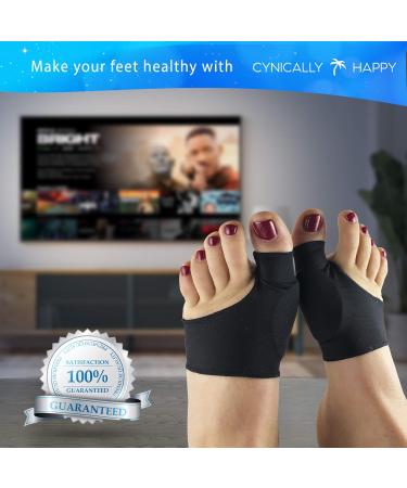 Cynically Happy Bunion Corrector - Gel Non-Slip Grip Support | Pack of 2 Large (L) - Buy Online on GoSupps.com