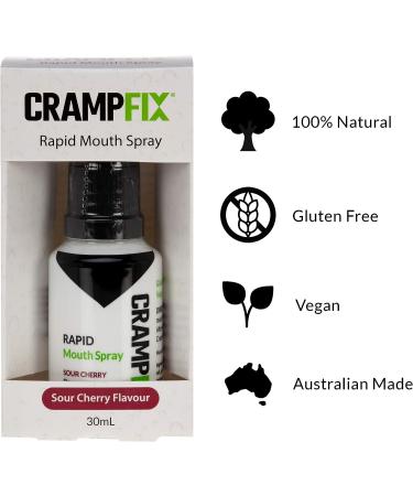 CRAMPFIX Leg Cramp Spray - Fast Muscle Cramp Relief - All Natural Formula - 60 Dose Bottle - Buy Online on GoSupps.com