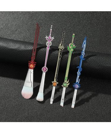 Nc Zhuyao 5-Piece Anime Makeup Brush Set with Bag | Foundation Blush Eyeshadow and More | Perfect for Creators & Beauty Lovers - Buy Online on GoSupps.com