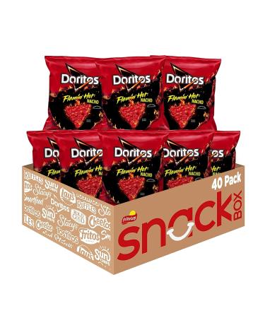Doritos Flavored Tortilla Chips Flamin - Hot Nacho - Pack of 40