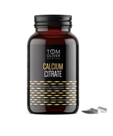 Tom Oliver Nutrition - Calcium (Citrate) - Highly Absorbable Calcium Citrate Supplement (90 Capsules)