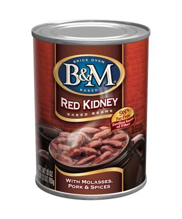 B&M Baked Beans Red Kidney 28 Ounce (Pack of 12) 1.75 Pound (Pack of 12)