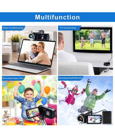 Heegomn Video Camera Camcorder 2.7K 36MP Vlogging Recorder for YouTube TikTok | 2.8'' LCD Screen, 8X Digital Zoom | Ideal for Teens & Beginners - Buy Online on GoSupps.com