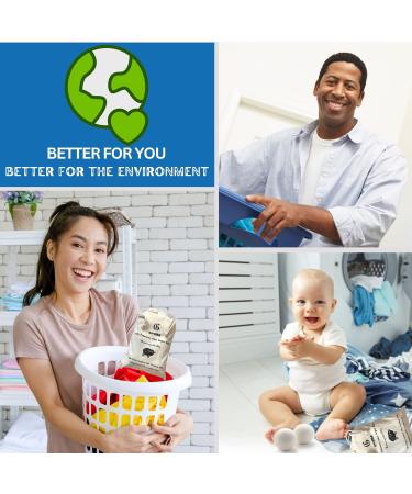 Organic Wool Dryer Balls XL - 6 Pack | Eco-Friendly Fabric Softener Reusable & Ethical | Say No to Dryer Sheets - Buy Online on GoSupps.com