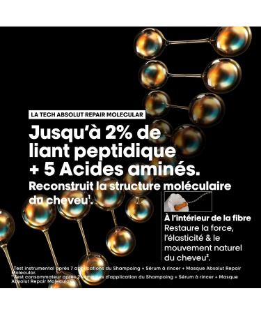 L'Or al Professionnel Absolut Repair Molecular Gift Set Repairing Routine Damaged Hair Shampoo + Rinse-Out Serum + Leave-In Mask Trio Serie Expert Limited Edition - Buy Online on GoSupps.com