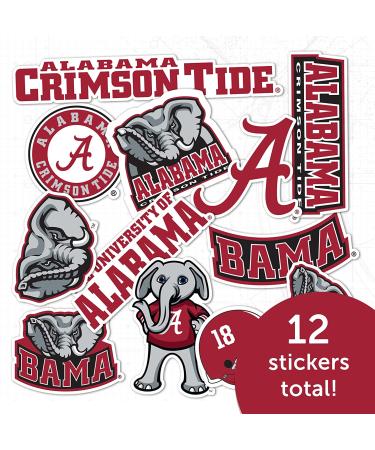 University of Alabama Crimson Tide Sticker | Bama Vinyl Decal for Laptop, Water Bottle, Car | UA Scrapbook Decor - Type 2 - Buy Online on GoSupps.com