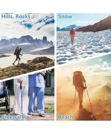 Adjustable Folding Walking Stick Walking Cane for Women & Men Hiking Poles with T Handle Walking Sticks for Hiking Walking Canes for Men Hiking Stick for Women Men Hikers - Buy Online on GoSupps.com