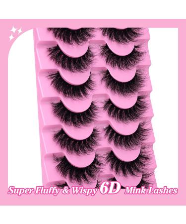 JIMIRE 15MM Mink Lashes - Fluffy, Natural Look, 5D Volume - 8 Pairs Pack - Buy Online on GoSupps.com