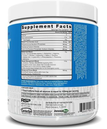 AminoLean Pre Workout Energy (Blue Raspberry 30 Servings) with TrueFit Protein Powder (Vanilla 2 LB) - Buy Online on GoSupps.com