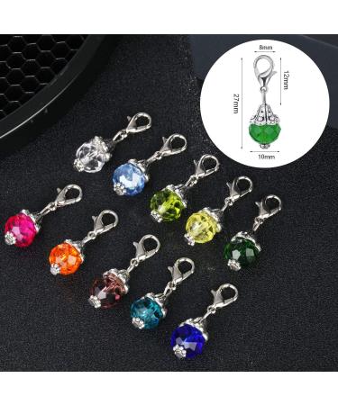 40pcs Crystal Dangle Charms Glass Drop Beads Handmade Pendants for Jewelry Making - Assorted Colors - Buy Online on GoSupps.com