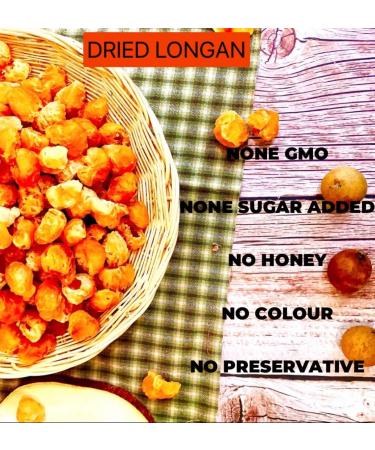 Dried Longan 250g - Real Meat Natural Fruit for Teas, Snacks, Desserts & Cooking - No Added Sugar or Honey - Long Shelf Life - Grocery & Gourmet Food - Buy Online on GoSupps.com