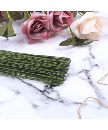 CCINEE 24 Gauge Dark Green Floral Wire Stem 16 Inch - 200PCS - Buy Online on GoSupps.com
