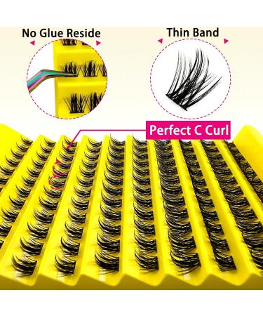 120 Pieces 8-16 mm Mixed Eyelashes Individual Clusters DIY Individual Cluster Lashes Individual Extensions Cluster Eyelashes Individual False Eyelashes for Individual Eyelashes at Home (C-curl 120P (8-16 mm) S07 - Buy Online on GoSupps.com