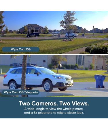 Wyze Cam OG Telephoto 1080p Wi-Fi Security Camera with 3X Zoom, Night Vision, Motion Detection | 2-Way Audio | Alexa & Google Assistant Compatible - White - Buy Online on GoSupps.com
