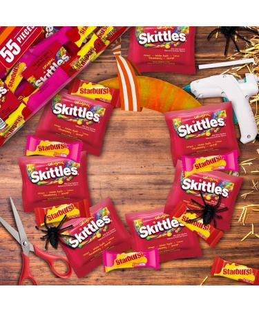 Skittles Fun Size Variety Mix - 55 Piece Halloween Candy Assortment | 21.35 oz - Buy Online on GoSupps.com