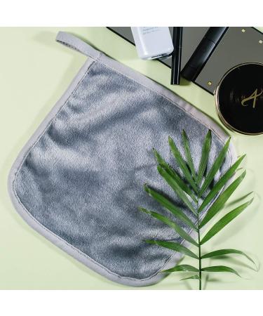 4 Pack Microfiber Fleece Makeup Remover Cloths - Ultra Soft Chemical Free Reusable Facial Towels for All Skin Types - 8x8 Inch - Buy Online on GoSupps.com