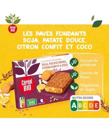 Organic Cereal Soft Sweet Potato Candied Lemon & Coconut Pav s - Vegan and Organic - Quick and Easy to Reheat - 200g (2 x 100g) - 211630 - Buy Online on GoSupps.com