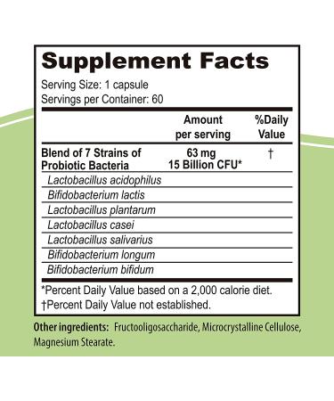 NaturalSlim Good Flora Probiotics | Digestive Health & Immune Support | 7 Strains, L. Acidophilus | Gluten Free - 60 Capsules - Buy Online on GoSupps.com