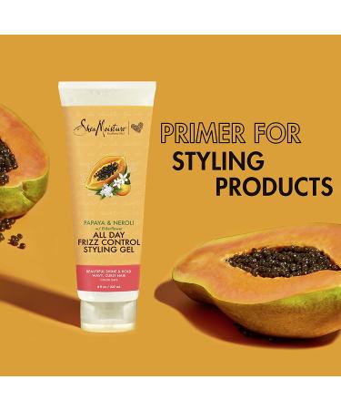 SheaMoisture Frizz Control Styling Gel 8 oz - Papaya & Neroli, Elderflower - Buy Online on GoSupps.com