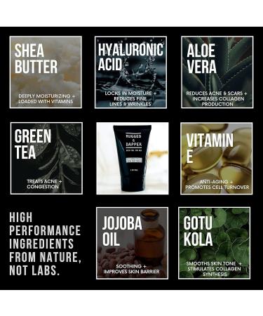 RUGGED & DAPPER Age + Damage Defense Facial Moisturizer and Ronan Cologne for Men - Buy Online on GoSupps.com
