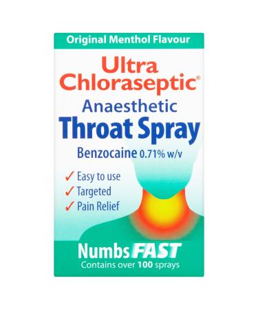 6 x Ultra Chloraseptic Throat Spray Menthol 15ml