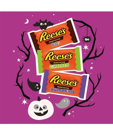 REESE'S Halloween Milk Chocolate Peanut Butter Snack Shapes Candy 9.6 oz Variety Bag - Buy Online on GoSupps.com