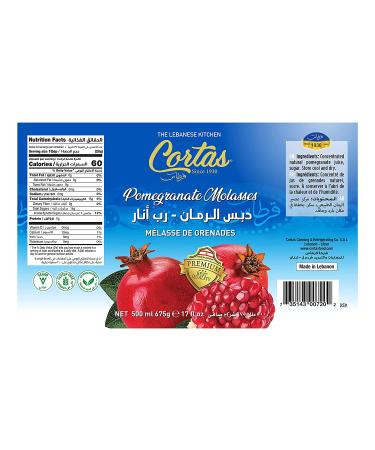 Cortas Pomegranate Concentrated Molasses (Large) - 17 oz (500 ml) - Buy Online on GoSupps.com