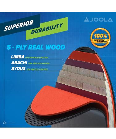 JOOLA Omega Speed Table Tennis Racket - Advanced Training Flared Handle - Tournament Level Ping Pong Paddle with Vizon Rubber - Speed Green - Buy Online on GoSupps.com