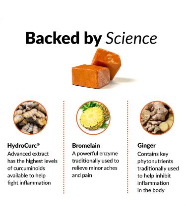 Force Factor Turmeric Inflammation Supplement for Joint Support - HydroCurc Curcumin with Black Pepper & Garlic - 60 Soft Chews - Buy Online on GoSupps.com