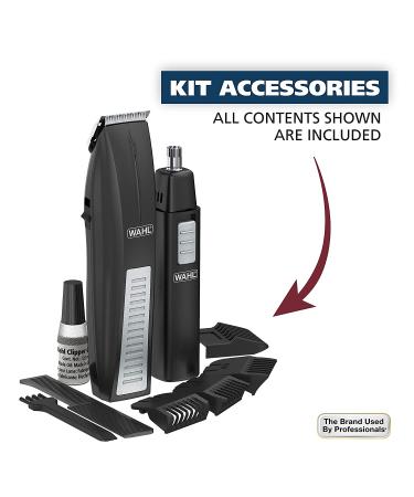 Wahl Cordless Beard Trimmer w EarNoseBrow Trimmer - Buy Online on GoSupps.com
