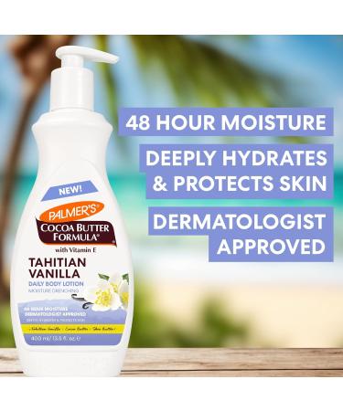 Palmer's Cocoa Butter Formula Tahitian Vanilla Body Lotion 13.5 Oz Daily Moisturizing Lotion for Dry Skin with Shea Butter & Vitamin E Hydrates & Protects Helps Provide 48-Hour Deep Moisture 13.5 Ounce (Pack of 1) - Buy Online on GoSupps.com