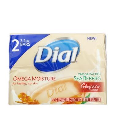 Buy Dial Omega Moisture Sea Berries - Moisturizing Soap Bars (2 x 3.2oz) | International Shipping Available - Buy Online on GoSupps.com