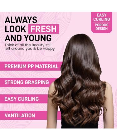 46 Pcs Hair Rollers with clips Velcro rollers for hair volume Hair Rollers for Long Medium Short Hair 4 Sizes Jumbo Large medium small Hair Curlers rollers (22 Rollers +22 clips +1 Tail comb +1 Bag) - Buy Online on GoSupps.com