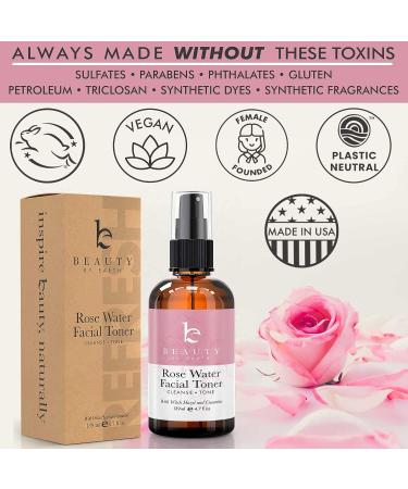 Hydrating Rosewater Face Mist with Witch Hazel - Refreshing Rose Toner Spray for Face - Hydrating and Refreshing Facial Spray - Buy Online on GoSupps.com