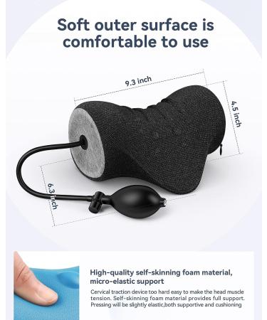 Height Adjustable Neck Stretcher & Shoulder Relaxer - Portable Cervical Traction Device for TMJ Pain Relief - Grey - Buy Online on GoSupps.com