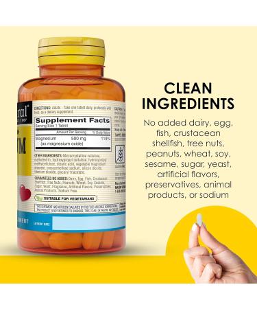 Mason Natural Magnesium 500 mg Extra Strength 300 Day Supply Supports Normal Health 3 Pack - Buy Online on GoSupps.com