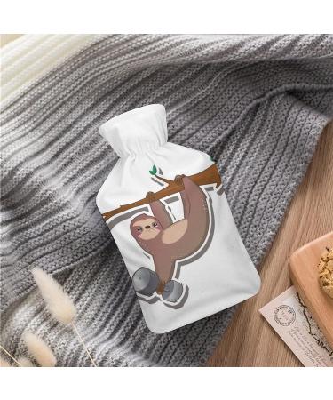 Funny Sloth Hot Water Bottle - Plush Cover Hand Warmer for Adults & Kids | 26.5x15.3cm - Perfect Gift! - Buy Online on GoSupps.com