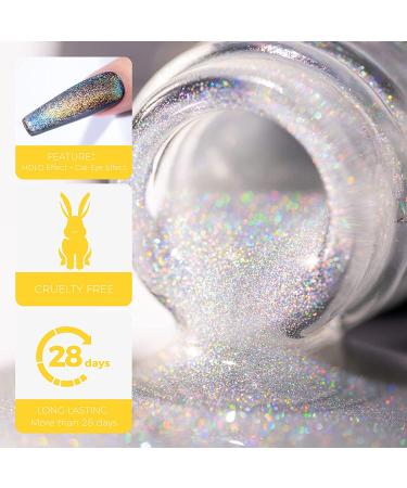 Burano Universal Rainbow Cat Eye Gel Polish - Holographic 9D Magnetic Nail Art for DIY and Salon Use - Buy Online on GoSupps.com
