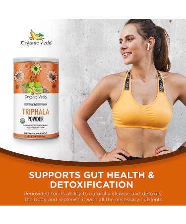 Organic Veda Pure Triphala Powder 16 oz - Gut Health & Immune Support - Buy Online on GoSupps.com