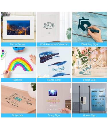 PET Sheet Clear Plexiglass Panels - Acrylic Sheets Transparent Glass Panels 8x10 Inch for Painting  Crafts  Signs and Cricut Cutting 0.04 Inch Thick of 5 Pack 5 8'' x 10'' - Buy Online on GoSupps.com