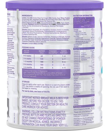 Bubs Goat Milk Infant Formula Stage 1 | 0-6 Months | Natural Goat Milk | 28.2 oz - Buy Online on GoSupps.com